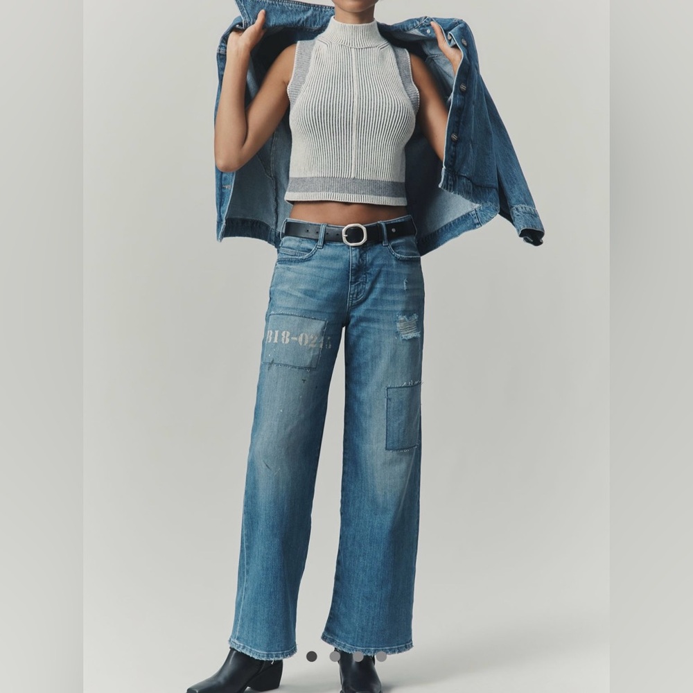 NWT 🆕 Anthropologie - Pilcro Vintage Boho Wide-Leg Jeans 👖- 25